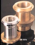 EXHAUST OUTLET THREADED Chrome Bronze