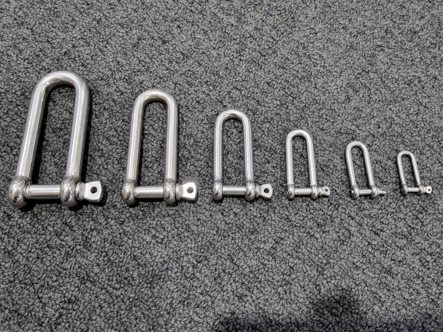 Stainless Steel Shackle Deep Throat Long dee 6 sizes – Boat NZ