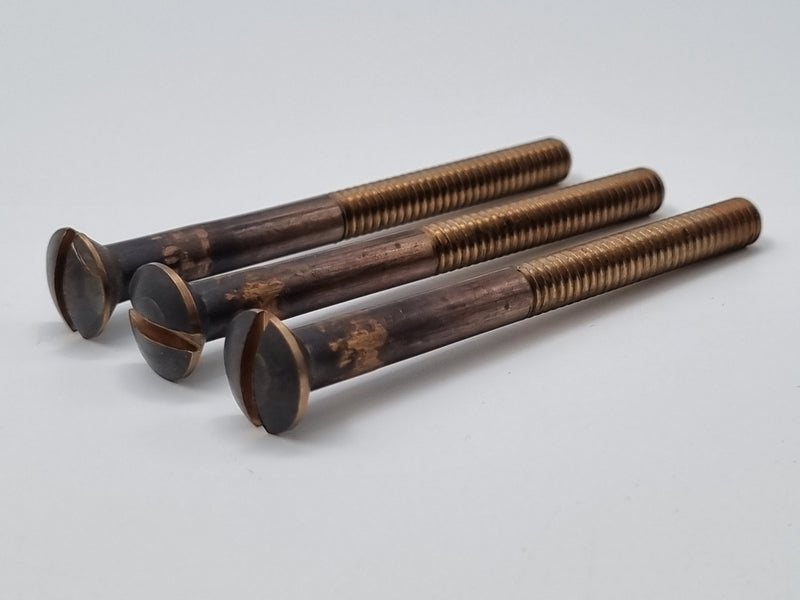 Strut Bolt Bronze Countersunk Dome Head Slotted Drive