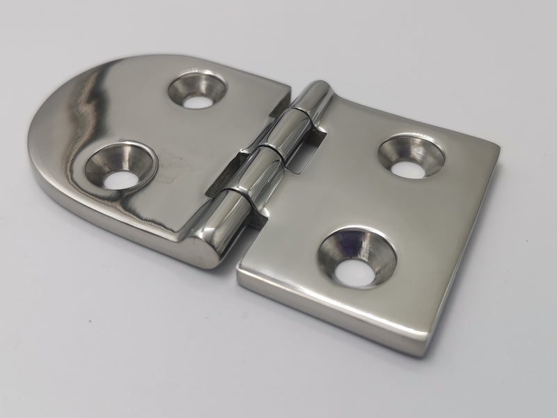 Heavy Duty Hinge Flat to Curved end Stainless Steel