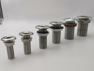 Skin Fitting Stainless Steel Threaded 6 sizes