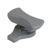 Image of a grey handle for an inspection hatch