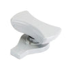 Image of a white handle for an inspection hatch