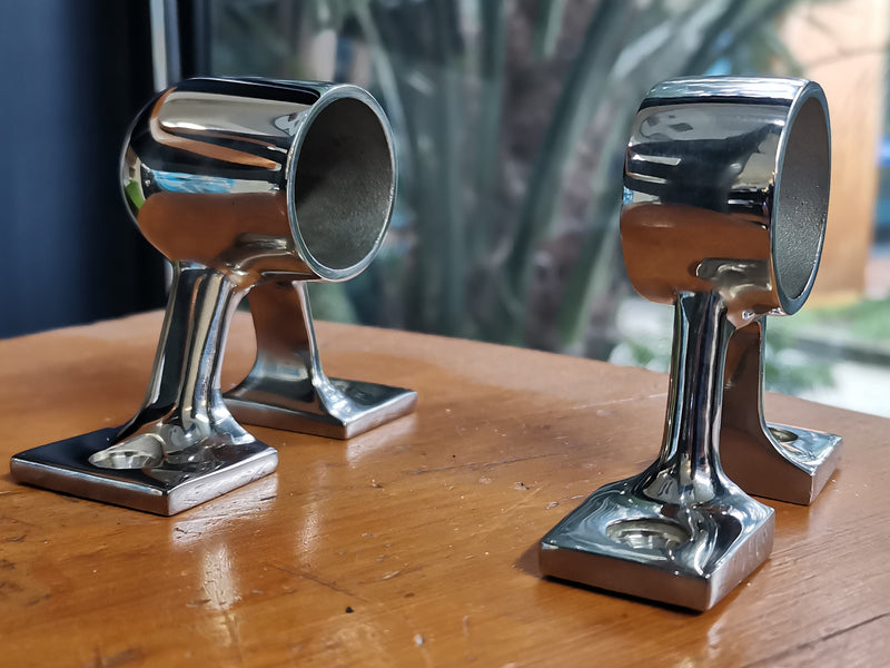 Handrail Mounting Brackets bullet nosed rounded end