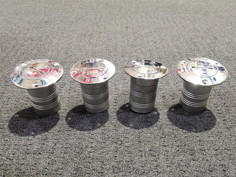 Deck Filler 38mm or 50mm stainless fuel water or waste