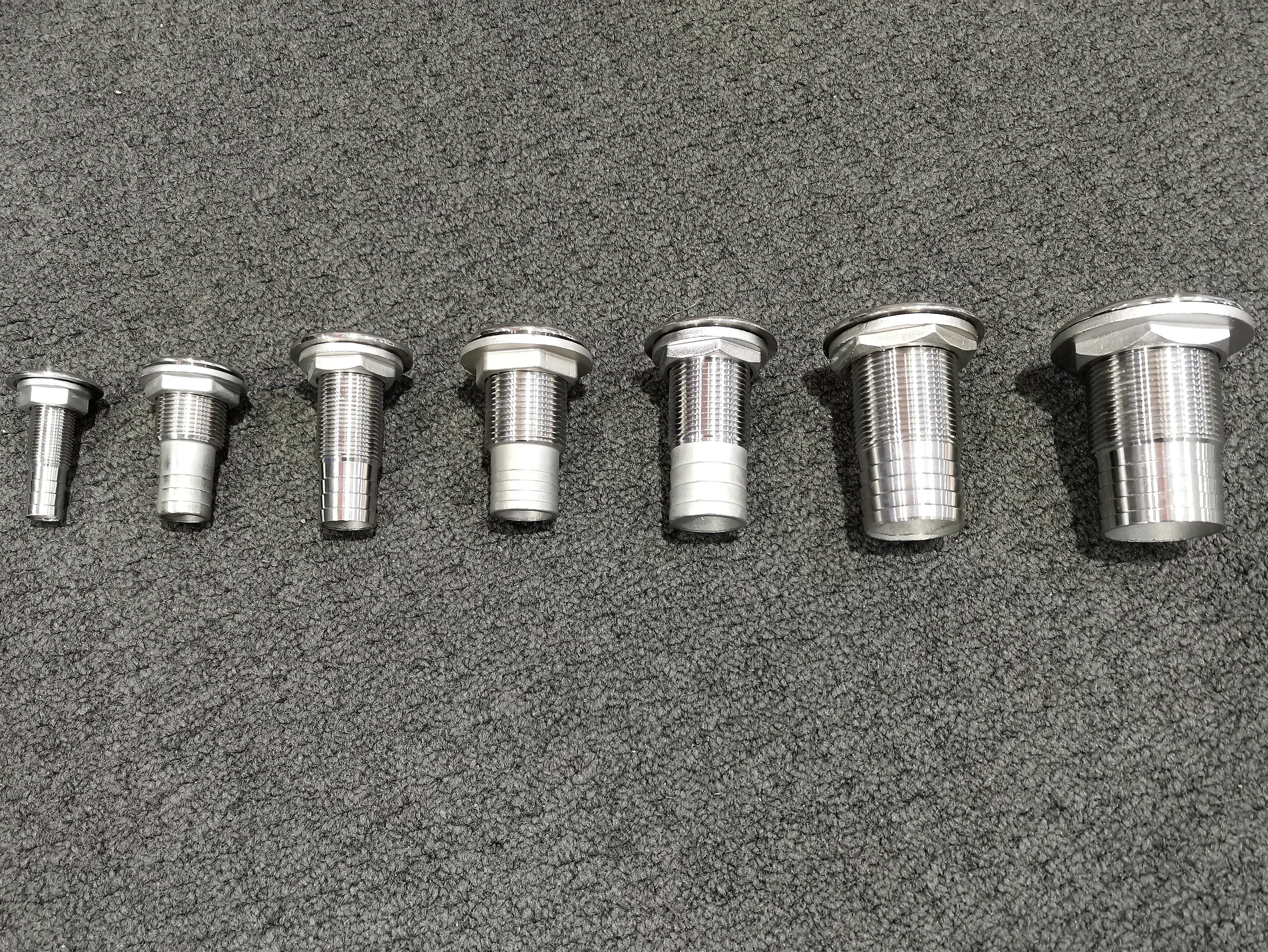 Skin Fitting with hose tail all Stainless Steel 7 SIZES – Boat NZ