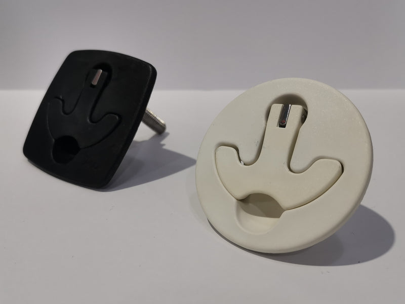 Lift and Turn Catch with Nitrile Seals (Black and White)