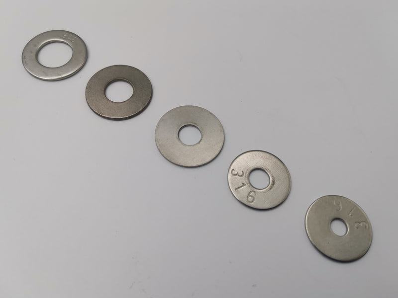 Washer - Half Penny Stainless Steel 5 sizes