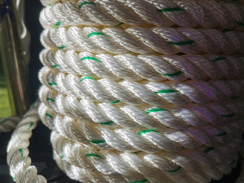 Nylon Rope 3 strand 13 sizes for anchoring