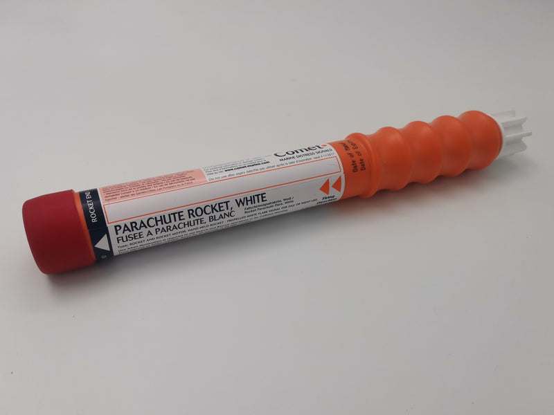 Parachute Flare White Rocket