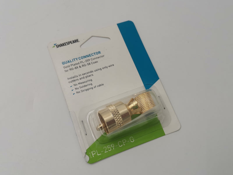 Shakespeare PL259 CPG Gold Plated VHF plug Connector