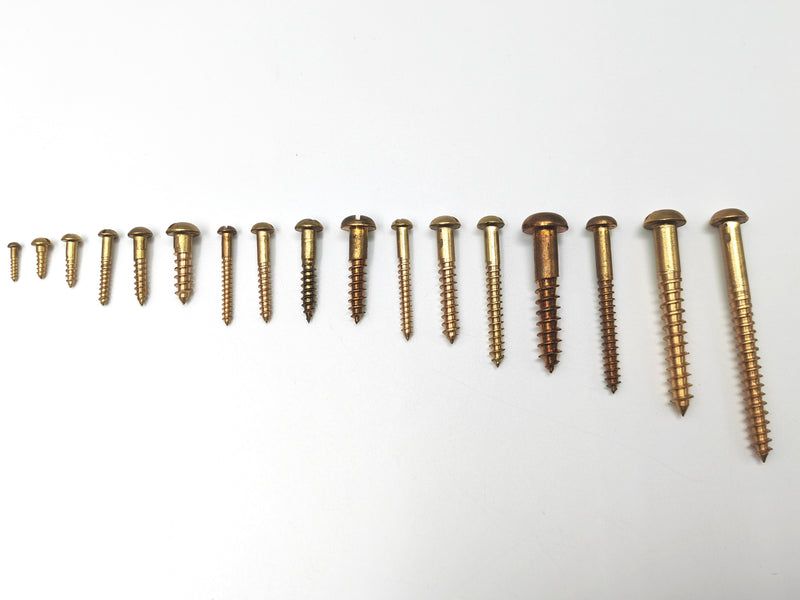 Wood screw Brass Round Head screw
