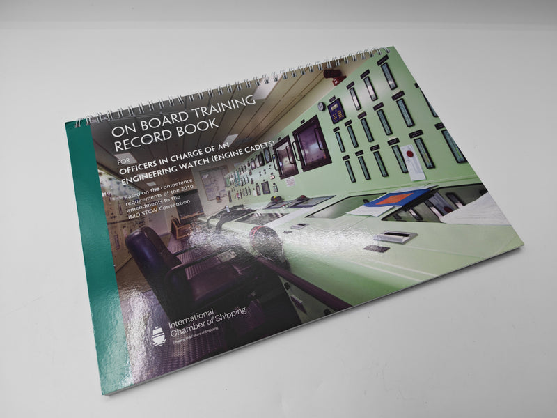 Onboard Training Record Book for officers in charge of engineering watch cadet