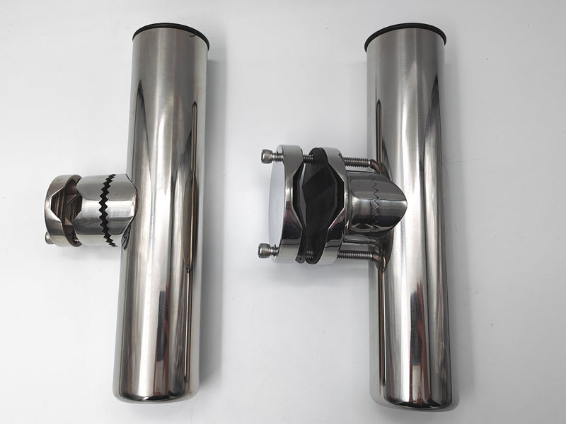 Rod Holder Clamp On Rail Mount S/S