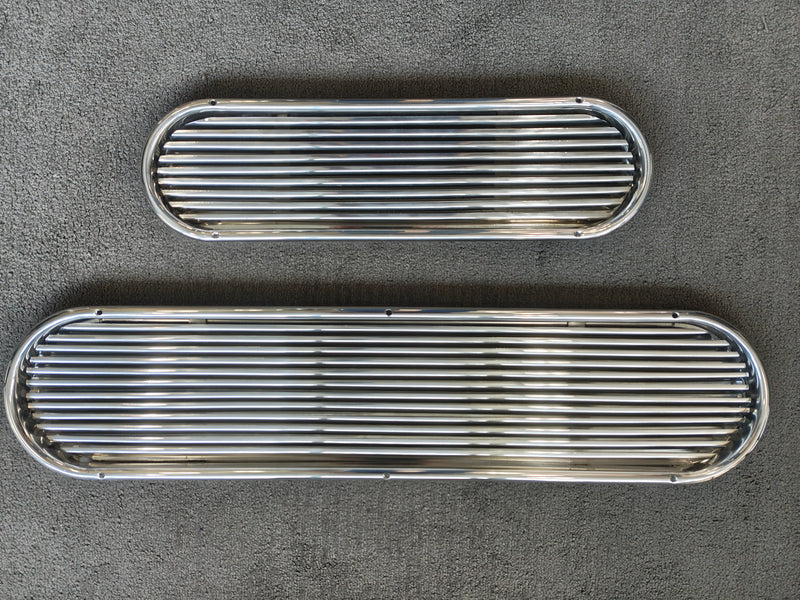 LOUVRED ENGINE VENTS STAINLESS STEEL