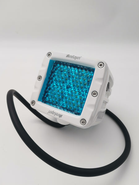 Photo of a square spot light in a photobox
