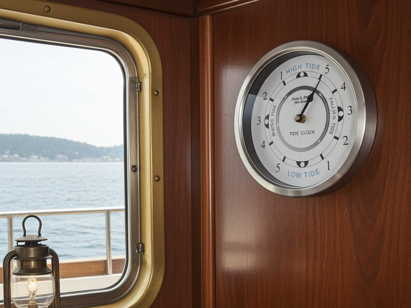 Tide Clock Stainless Steel