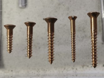 Wood screws Bronze Raised Oval Head Slotted