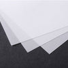 Three sheets of white paper on a black background