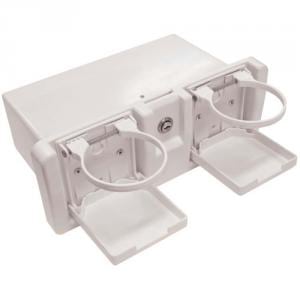Glove Box with Cup Holders Black or White
