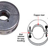 ZINC SHAFT ANODE FOR 1" diameter Propeller shaft, narrow