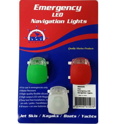 navigation lights with batteries for emergencies