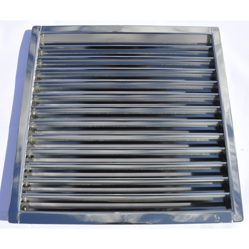 Vent Louvre  450 x 452 mm solid stainless steel