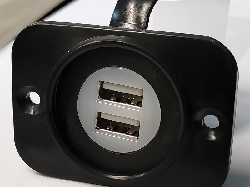 Dual USB Charger Receptible 12-24v