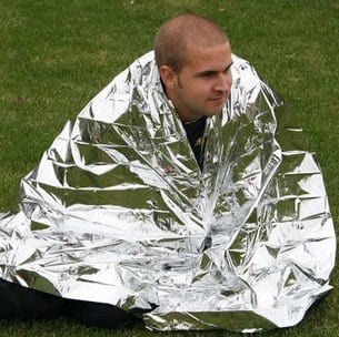 Wrap over safety balnket