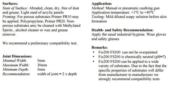 FixTech FixSil Hi Tech Glazing Silicon